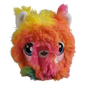 Squeezamals Rainbow Tie Dye Slow Rise Plush 4" Stuffed Animal Toy No Tag